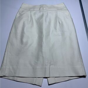 J. Crew Cream Pencil Skirt